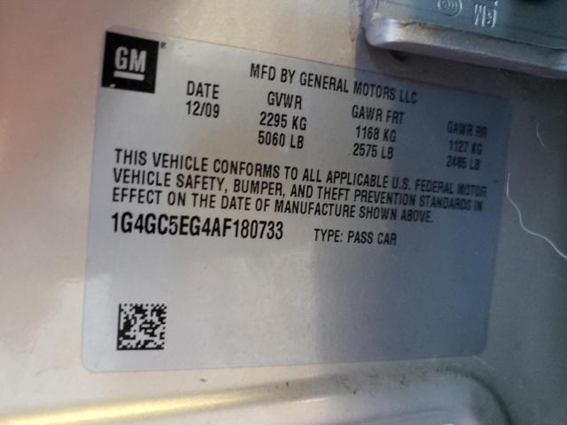 Photo 10 from auction – 2010 BUICK LACROSSE C with VIN 1G4GC5EG4AF180733