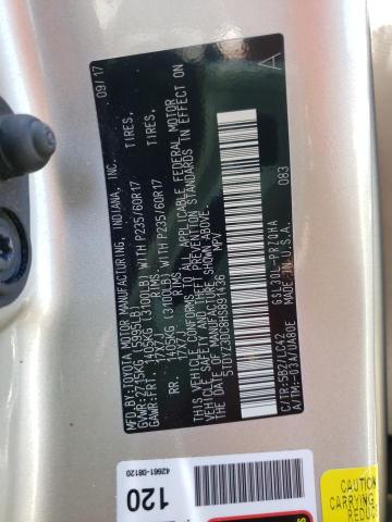 Photo 10 from auction – 2017 TOYOTA SIENNA XLE with VIN 5TDYZ3DC8HS891436