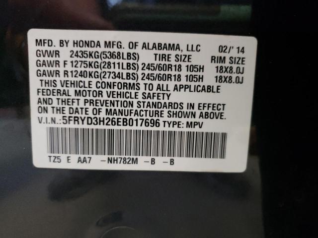 Photo 10 from auction – 2014 ACURA MDX with VIN 5FRYD3H26EB017696