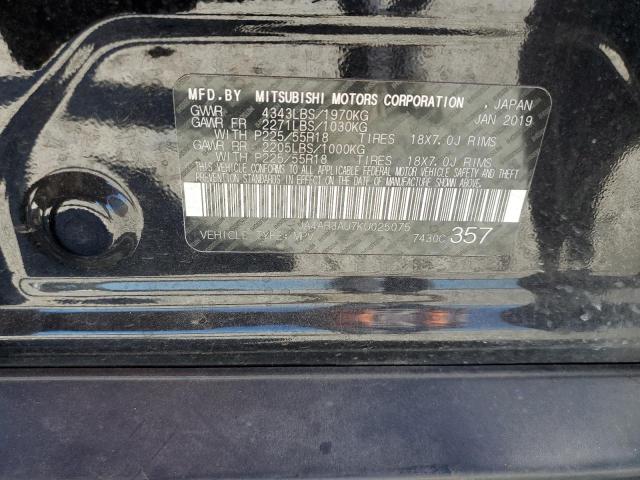 Photo 10 from auction – 2019 MITSUBISHI OUTLANDER with VIN JA4AR3AU7KU025075
