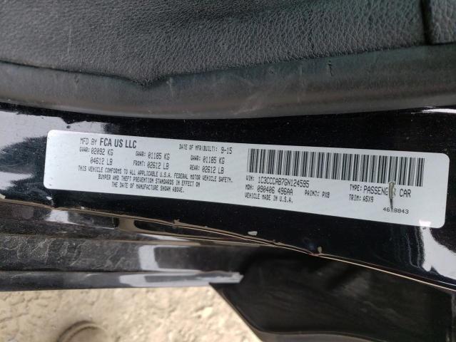 Photo 10 from auction – 2016 CHRYSLER 200 LIMITE with VIN 1C3CCCAB7GN124595