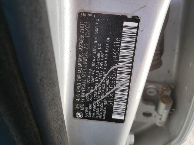 Photo 10 from auction – 2002 BMW X5 4.4I with VIN 5UXFB33572LH30116