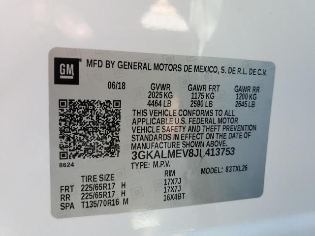 Photo 10 from auction – 2018 GMC TERRAIN SL with VIN 3GKALMEV8JL413753