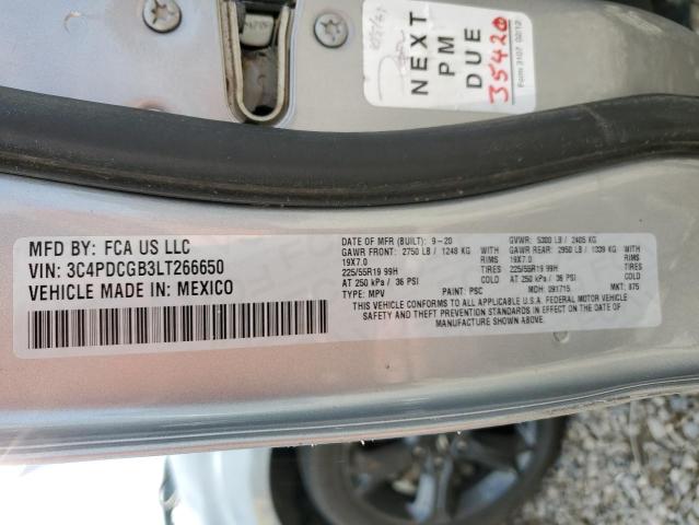 Photo 10 from auction – 2020 DODGE JOURNEY CR with VIN 3C4PDCGB3LT266650