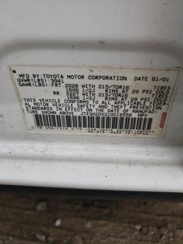 Photo 10 from auction – 2001 TOYOTA RAV4 with VIN JTEGH20V210018558