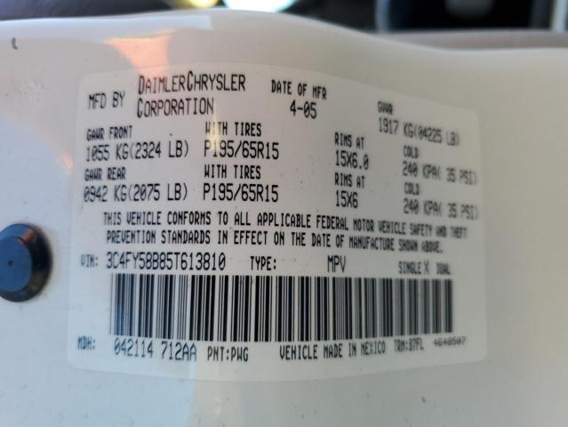 Photo 10 from auction – 2005 CHRYSLER PT CRUISER with VIN 3C4FY58B85T613810