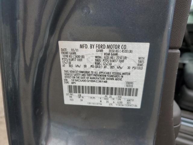 Photo 10 from auction – 2011 FORD ESCAPE LIM with VIN 1FMCU0EG1BKC36148