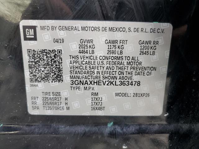 Photo 10 from auction – 2019 CHEVROLET EQUINOX LS with VIN 3GNAXHEV2KL363478
