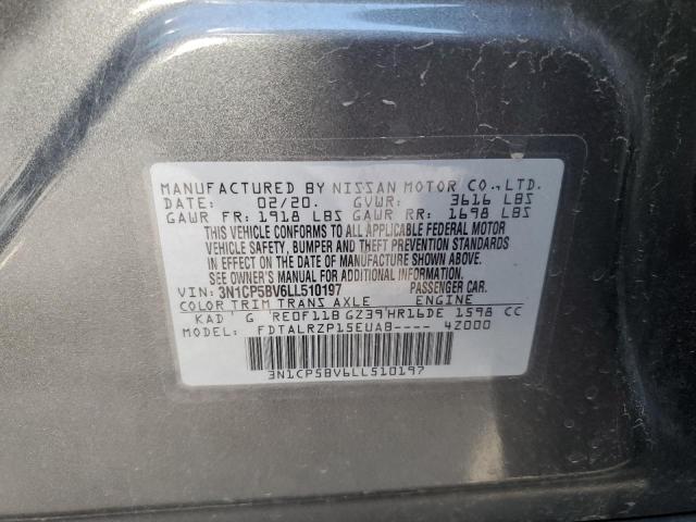 Photo 10 from auction – 2020 NISSAN KICKS S with VIN 3N1CP5BV6LL510197