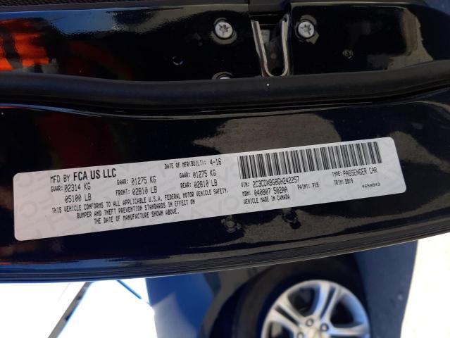 Foto 10 de la subasta – 2016 DODGE CHARGER SE con VIN 2C3CDXBG8GH242257