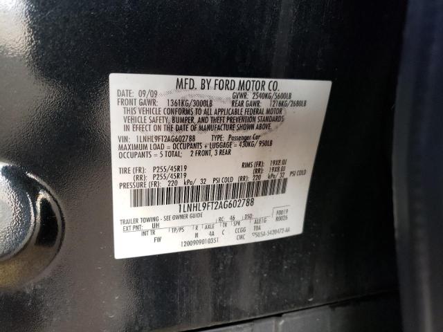 Photo 10 from auction – 2010 LINCOLN MKS with VIN 1LNHL9FT2AG602788