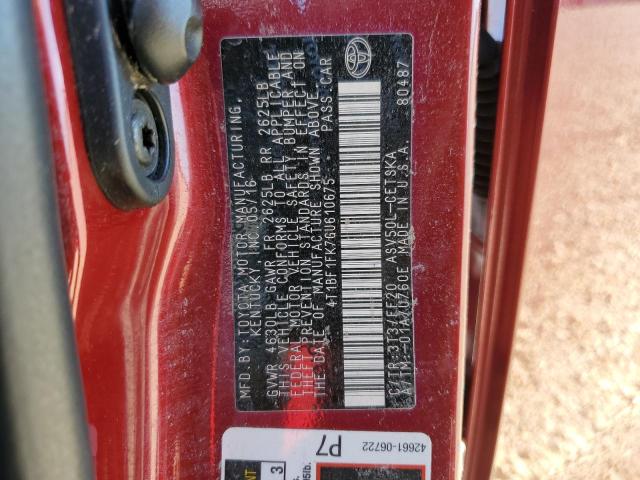 Photo 10 from auction – 2016 TOYOTA CAMRY LE with VIN 4T1BF1FK7GU610675