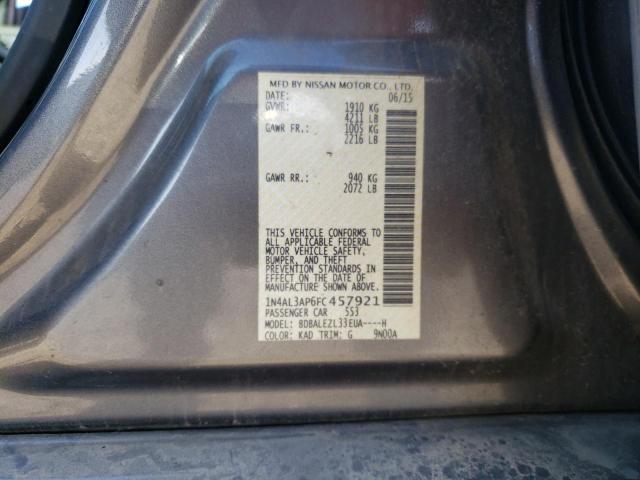 Photo 10 from auction – 2015 NISSAN ALTIMA 2.5 with VIN 1N4AL3AP6FC457921