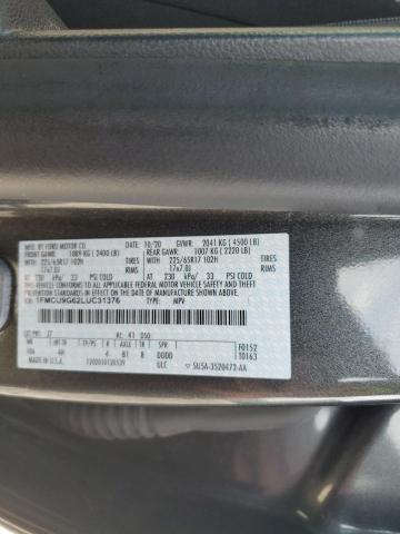 Photo 10 from auction – 2020 FORD ESCAPE SE with VIN 1FMCU9G62LUC31376