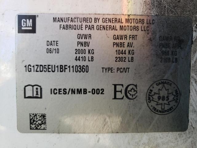 Photo 10 from auction – 2011 CHEVROLET MALIBU 2LT with VIN 1G1ZD5EU1BF110360