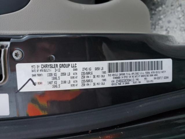Photo 10 from auction – 2012 DODGE GRAND CARA with VIN 2C4RDGCG9CR304113