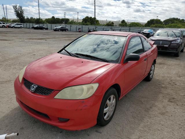 Photo 2 from auction – 2004 HONDA CIVIC DX V with VIN 1HGEM221X4L041009
