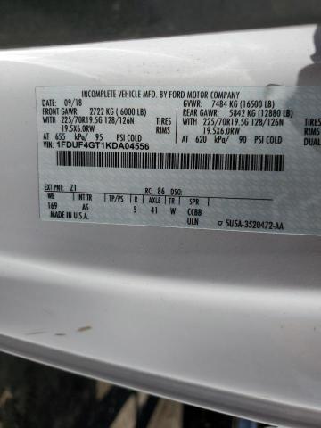 Photo 10 from auction – 2019 FORD F450 SUPER with VIN 1FDUF4GT1KDA04556