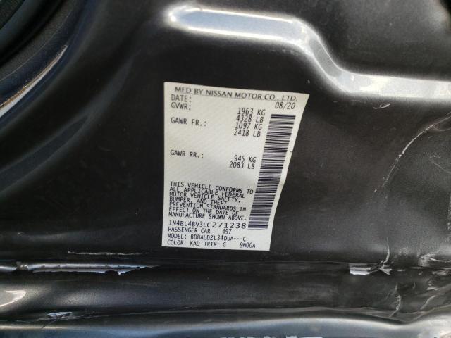 Photo 10 from auction – 2020 NISSAN ALTIMA S with VIN 1N4BL4BV3LC271238