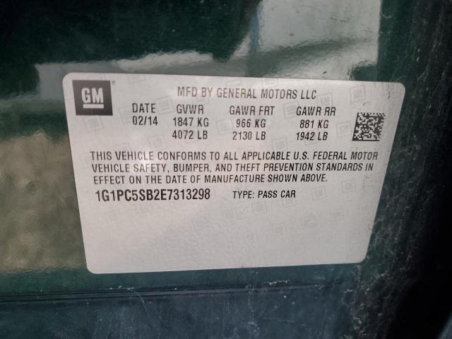 Photo 10 from auction – 2014 CHEVROLET CRUZE LT with VIN 1G1PC5SB2E7313298