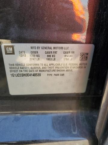 Photo 10 from auction – 2014 CHEVROLET SONIC LT with VIN 1G1JC5SH0E4148539