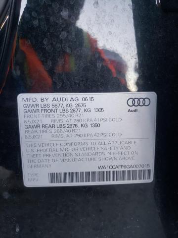 Photo 10 from auction – 2016 AUDI SQ5 PREMIU with VIN WA1CCAFP6GA007015