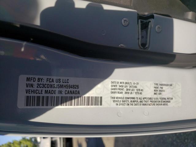 Photo 10 from auction – 2021 DODGE CHARGER SC with VIN 2C3CDXGJ5MH594826