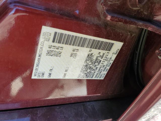 Photo 10 from auction – 2012 NISSAN ALTIMA BAS with VIN 1N4AL2AP4CC215313