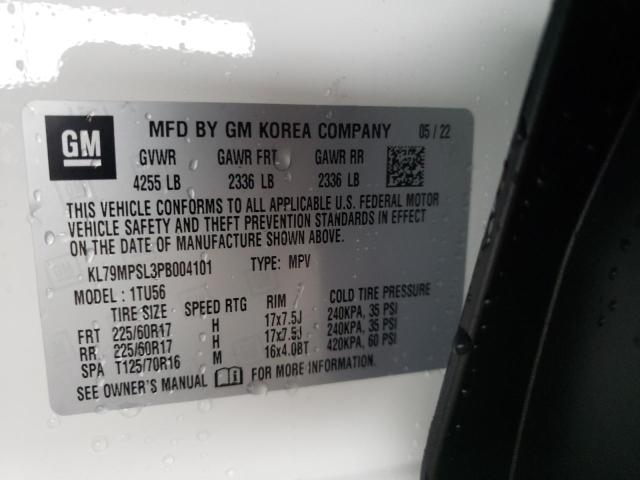 Photo 10 from auction – 2023 CHEVROLET TRAILBLAZE with VIN KL79MPSL3PB004101