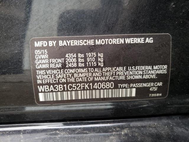 Photo 10 from auction – 2015 BMW 320 I with VIN WBA3B1C52FK140680