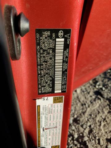 Photo 10 from auction – 2008 TOYOTA PRIUS with VIN JTDKB20U183340110