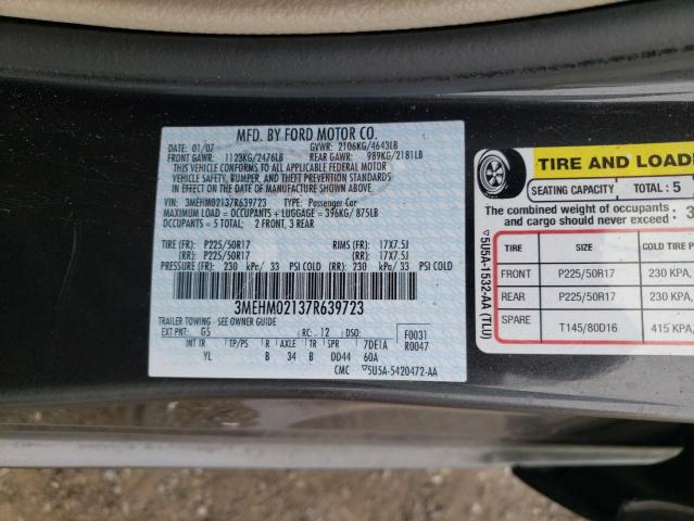 Photo 10 from auction – 2007 MERCURY MILAN PREM with VIN 3MEHM02137R639723