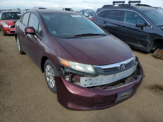 HONDA CIVIC LX 2012 with VIN 2HGFB2F50CH567975 - Photo from auction