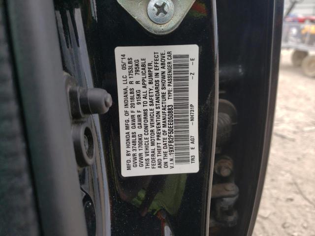Photo 10 from auction – 2014 HONDA CIVIC LX with VIN 19XFB2F50EE050883