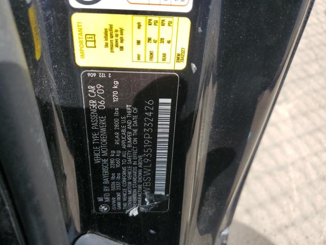 Photo 10 from auction – 2009 BMW M3 with VIN WBSWL93519P332426