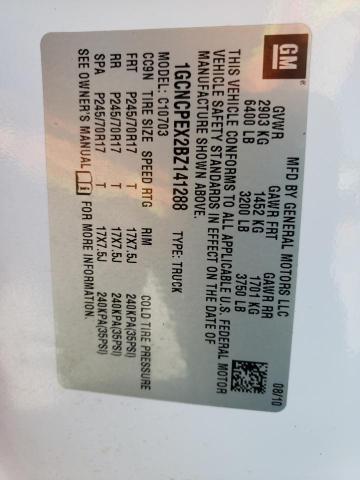 Photo 10 from auction – 2011 CHEVROLET SILVERADO with VIN 1GCNCPEX2BZ141288