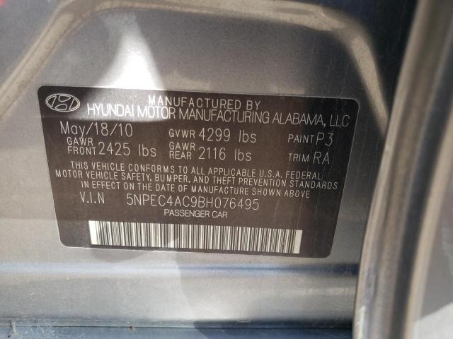 Photo 10 from auction – 2011 HYUNDAI SONATA SE with VIN 5NPEC4AC9BH076495
