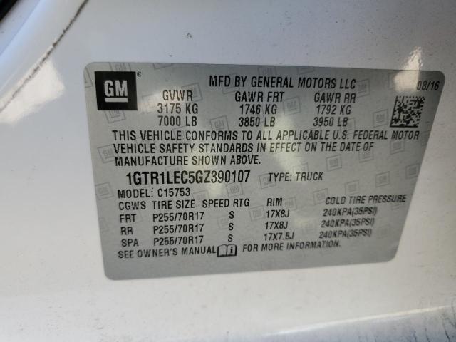 Photo 10 from auction – 2016 GMC SIERRA C15 with VIN 1GTR1LEC5GZ390107