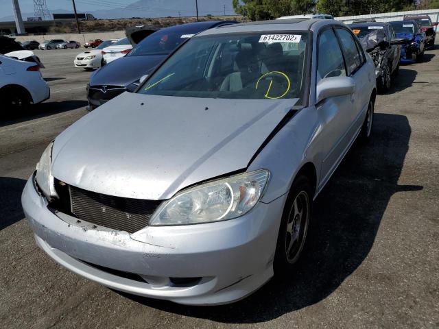 HONDA CIVIC EX 2005 with VIN 2HGES26895H603980 - Photo from auction