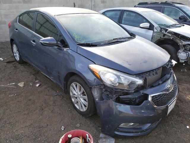 KIA FORTE EX 2014 with VIN KNAFX4A83E5202520 - Photo from auction