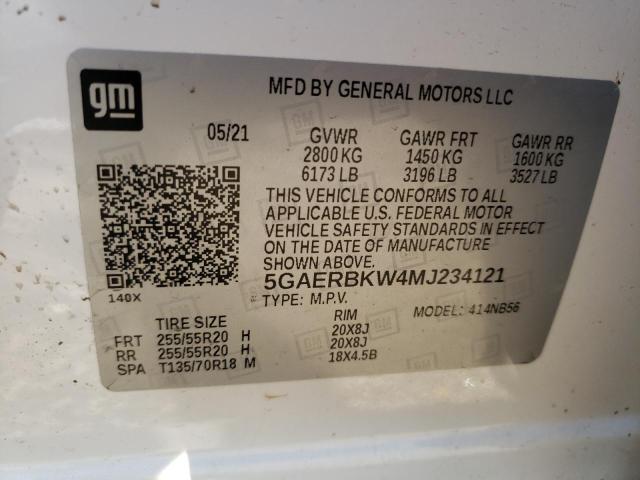 Photo 10 from auction – 2021 BUICK ENCLAVE ES with VIN 5GAERBKW4MJ234121