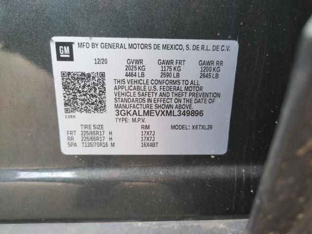 Photo 10 from auction – 2021 GMC TERRAIN SL with VIN 3GKALMEVXML349896