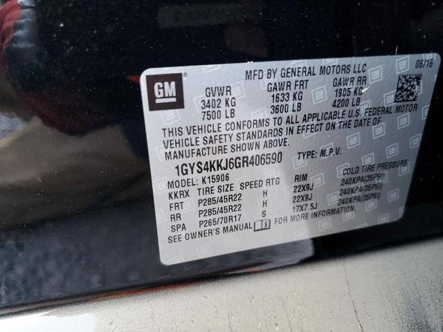 Photo 10 from auction – 2016 CADILLAC ESCALADE E with VIN 1GYS4KKJ6GR406590