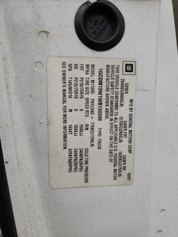 Photo 10 from auction – 1998 CHEVROLET ASTRO with VIN 1GCDM19W1WB130398