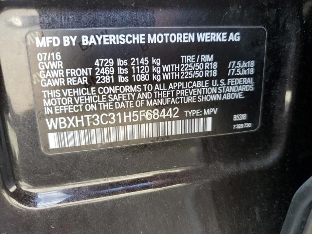 Photo 10 from auction – 2017 BMW X1 XDRIVE2 with VIN WBXHT3C31H5F68442