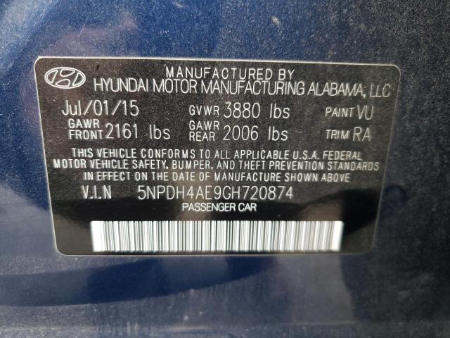 Photo 10 from auction – 2016 HYUNDAI ELANTRA SE with VIN 5NPDH4AE9GH720874