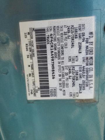 Photo 10 from auction – 1994 MAZDA B2300 CAB with VIN 4F4CR16A9RTM98436