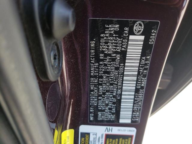 Photo 10 from auction – 2016 TOYOTA AVALON XLE with VIN 4T1BK1EB0GU210924