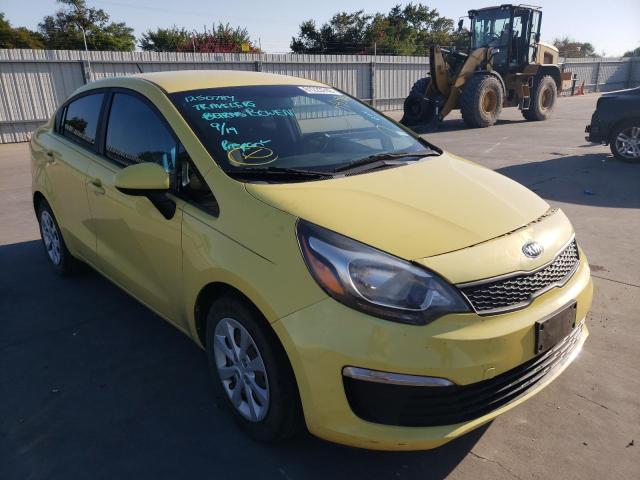KIA RIO LX 2016 with VIN KNADM4A33G6585862 - Photo from auction