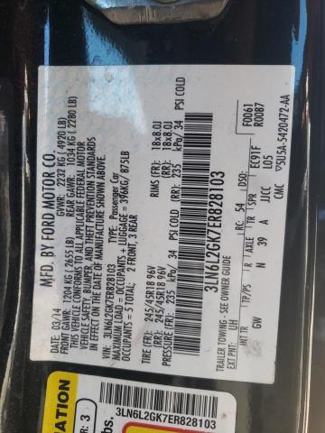 Photo 10 from auction – 2014 LINCOLN MKZ with VIN 3LN6L2GK7ER828103